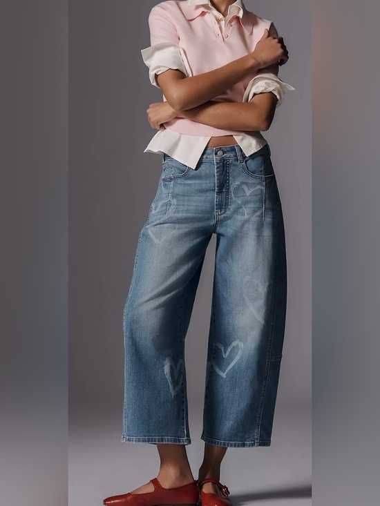 Pilcro Denim - Anthropologie Pilcro Kenna Mid-rise Heritage Barrel Jeans Icon Edition Sz 28